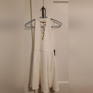 Express Criss Cross Choker Dress